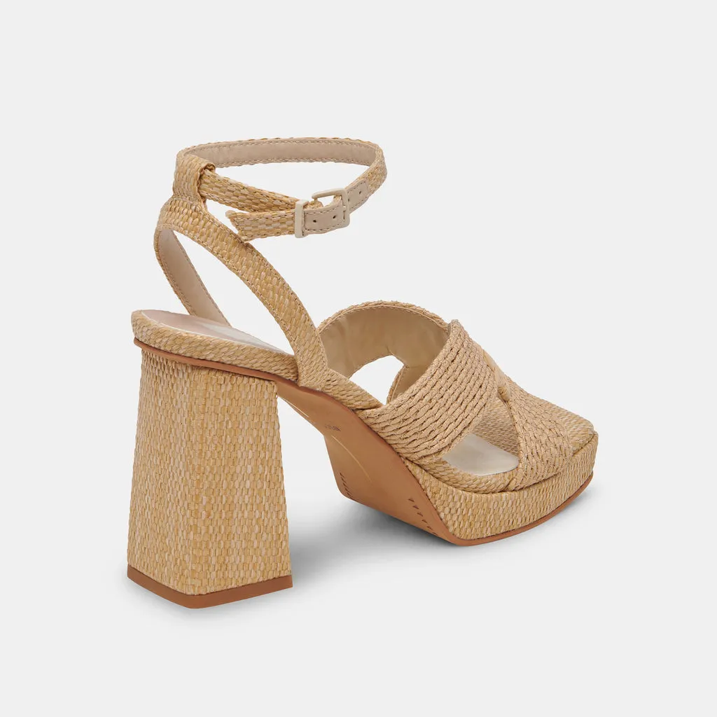 ARIES HEELS LT NATURAL RAFFIA– Dolce Vita 6910420123714