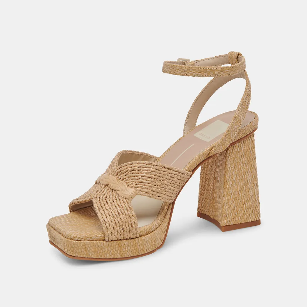 ARIES HEELS LT NATURAL RAFFIA– Dolce Vita 6910420123714