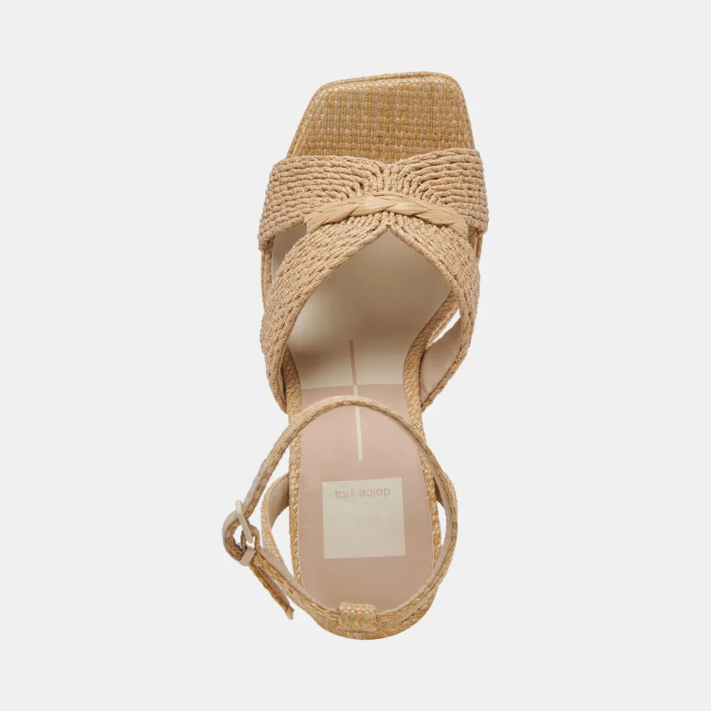 ARIES HEELS LT NATURAL RAFFIA– Dolce Vita 6910420123714