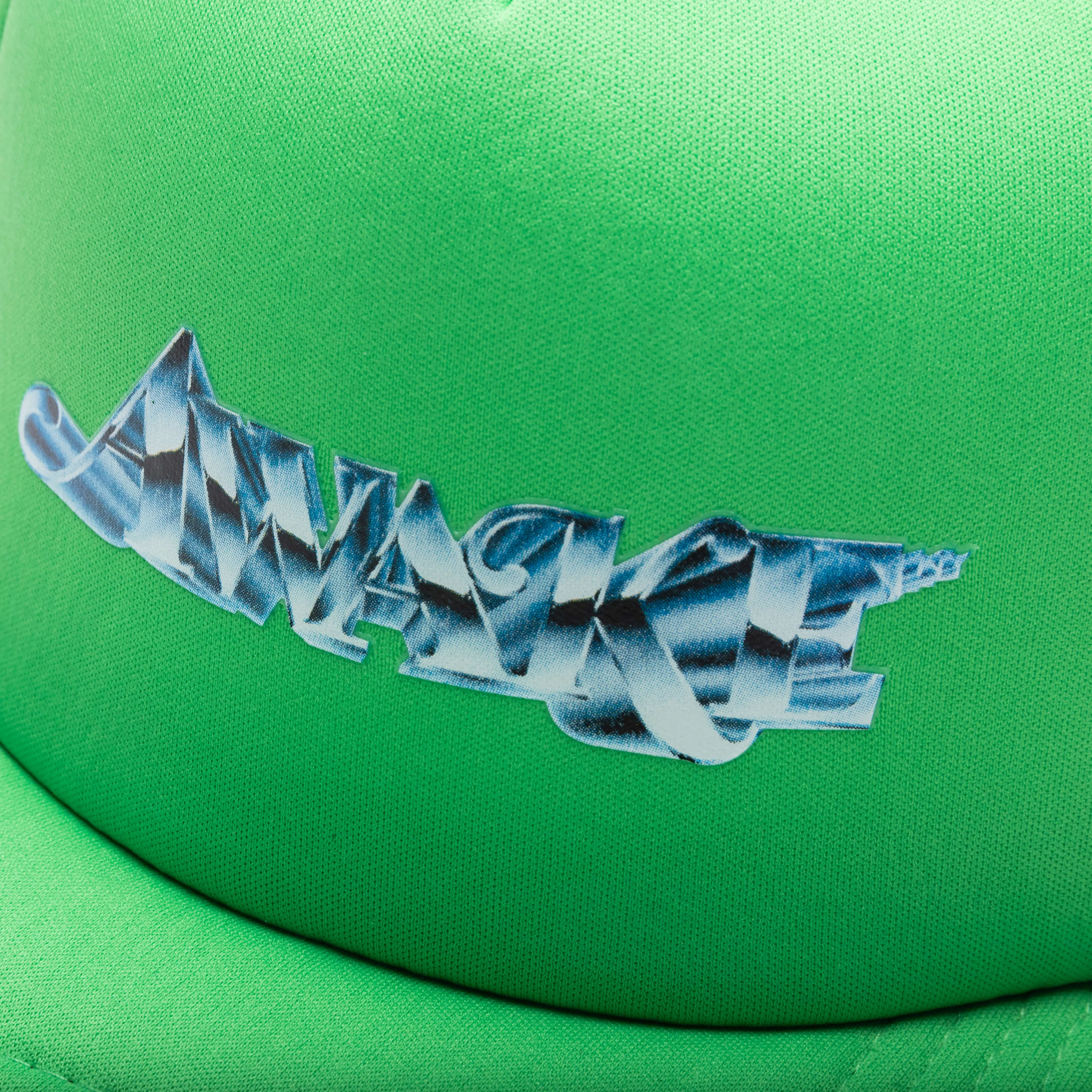 Awake Chrome Trucker Hat - Lime