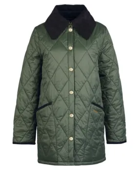 Barbour Modern Liddesdale Quilted Coat- Olive