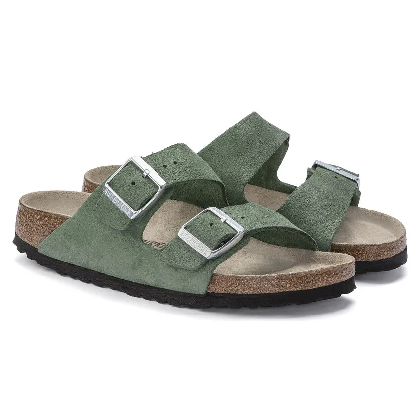 Birkenstock Womens Arizona Slide On Sandals- Thyme