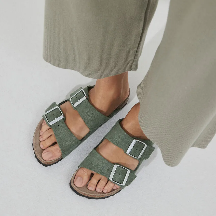 Birkenstock Womens Arizona Slide On Sandals- Thyme