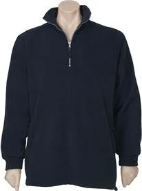 Bizcollection Mens Heavy Weight 1/2 Zip Polyester Fleece Jacket PF380 Navy M