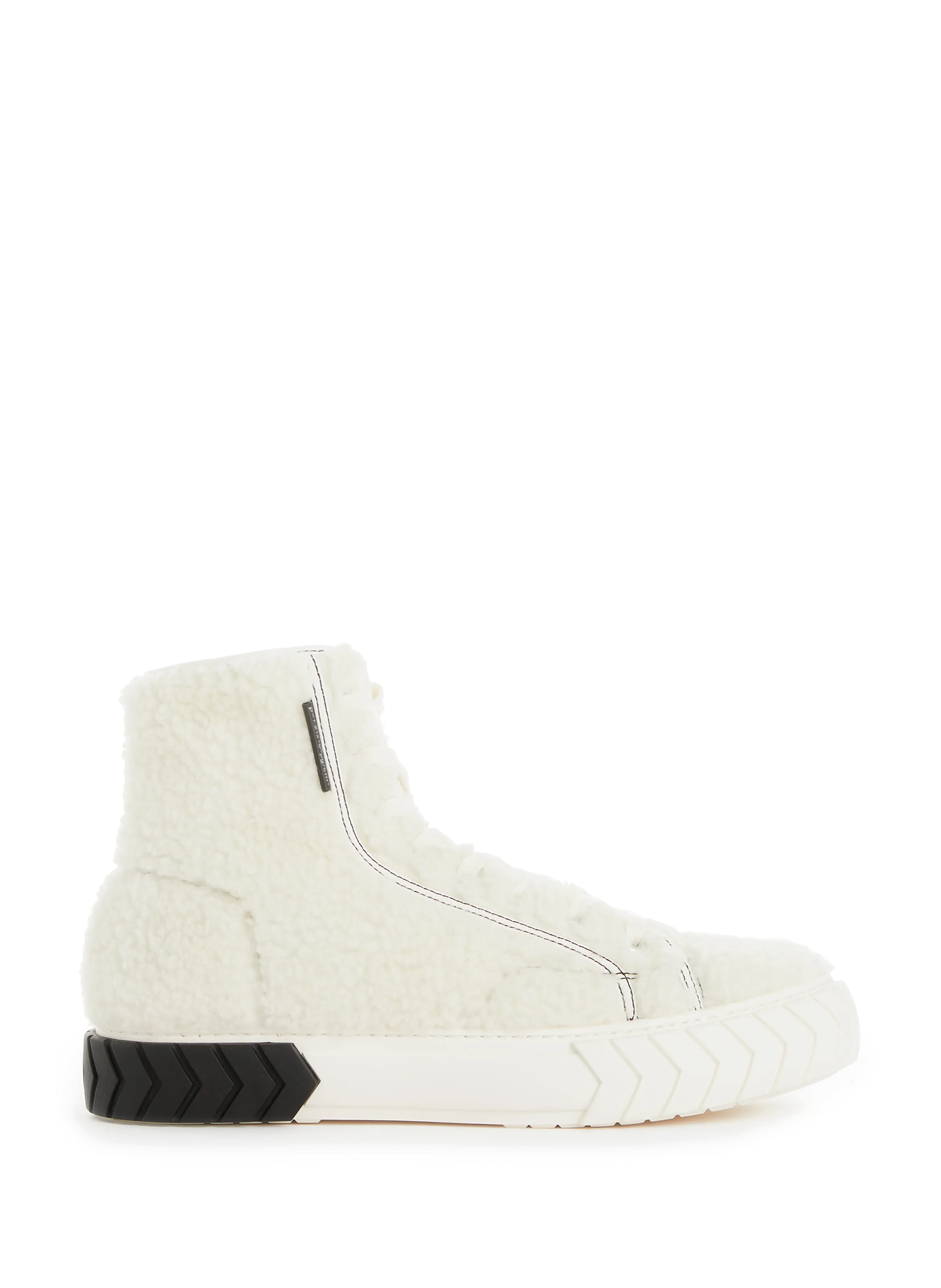 Both paris  Tyres shearling-effect sneakers  - White