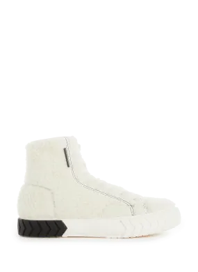 Both paris  Tyres shearling-effect sneakers  - White