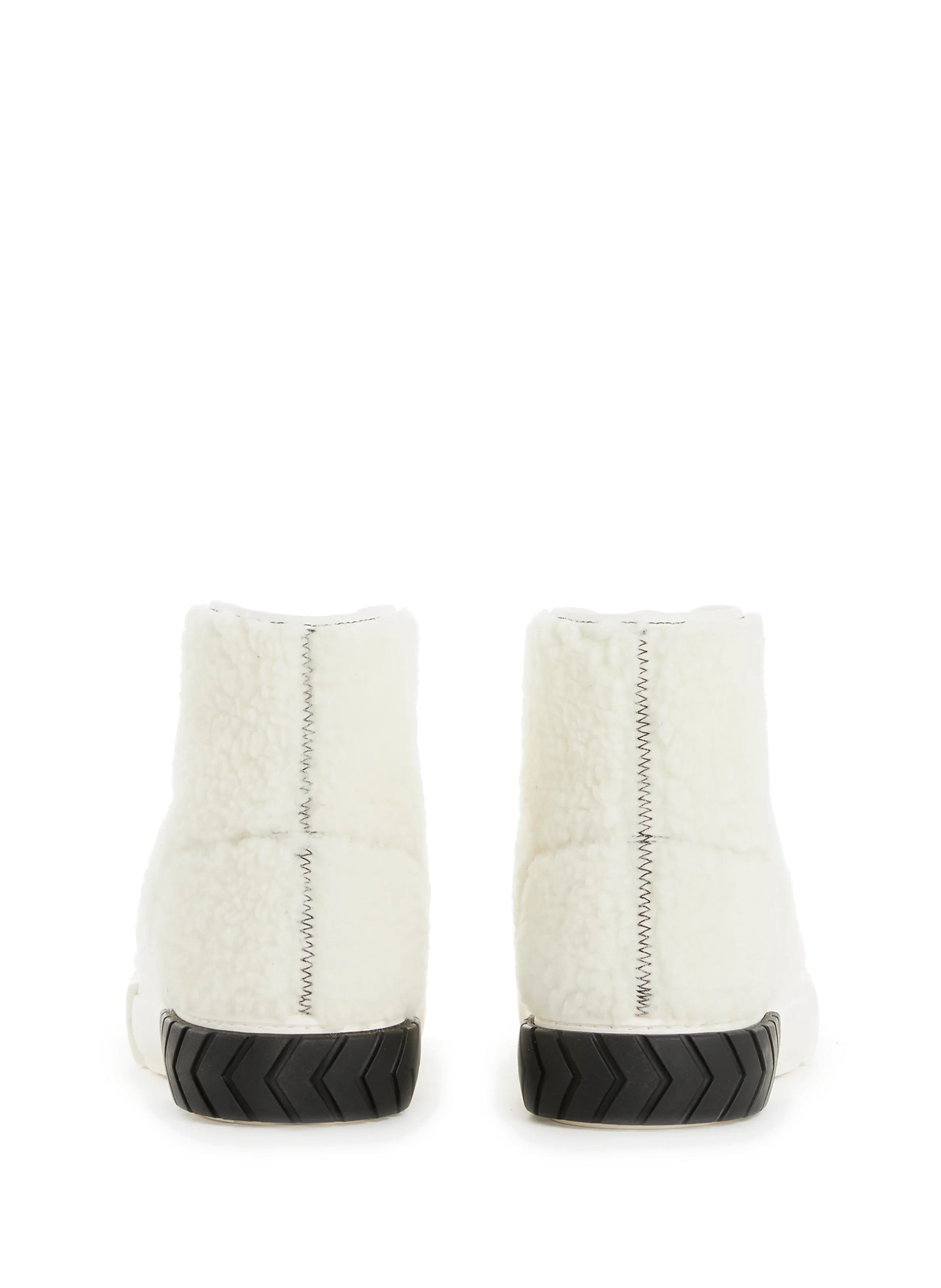 Both paris  Tyres shearling-effect sneakers  - White