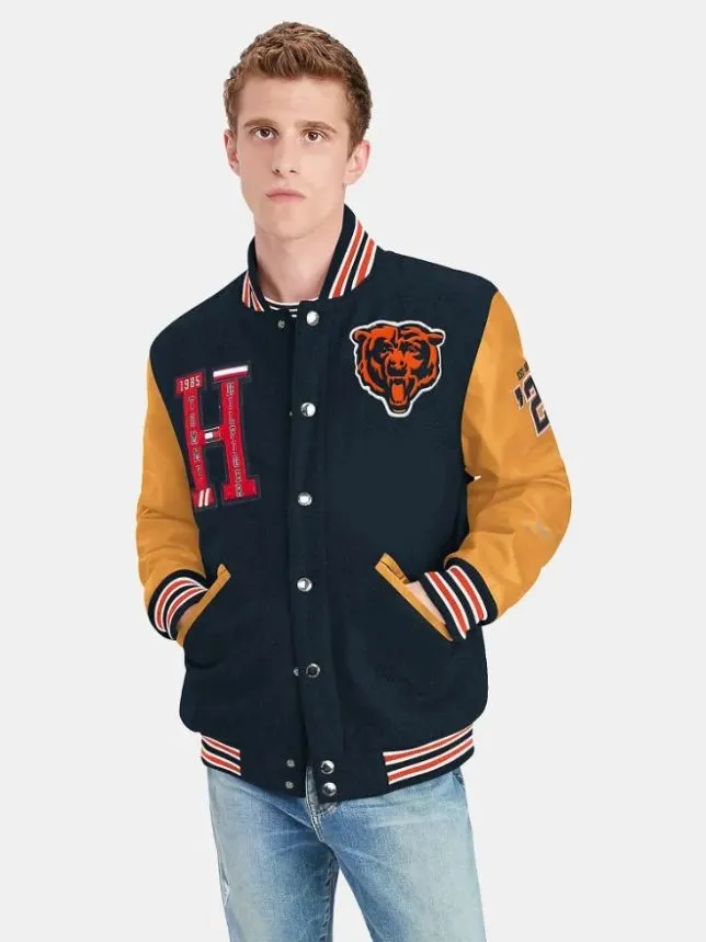 Brian Chicago Bears Varsity Letterman Jacket - William Jacket