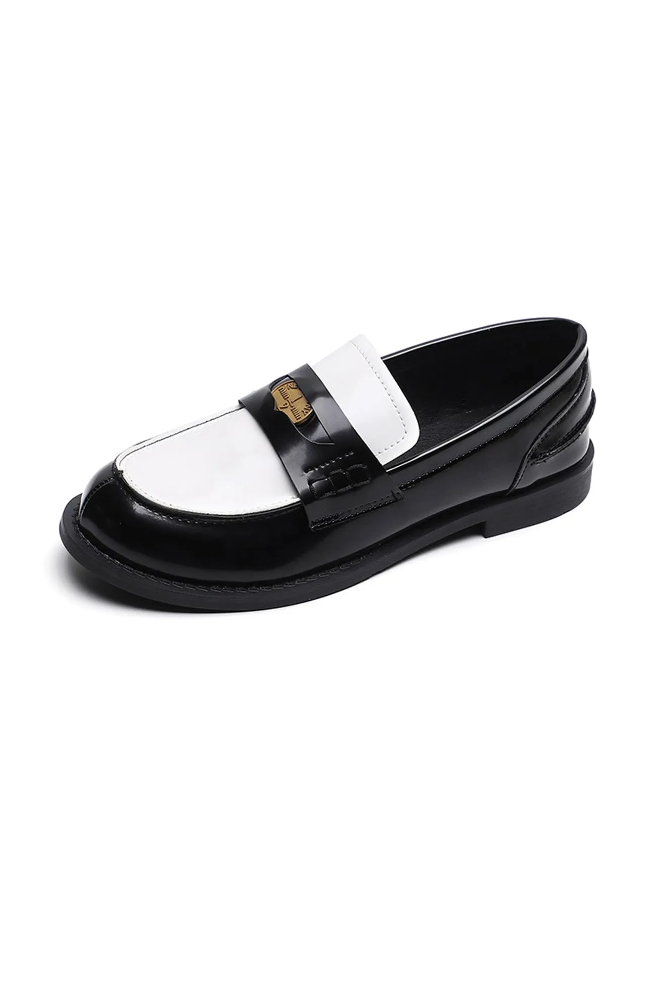 Buckle Platform Loafers