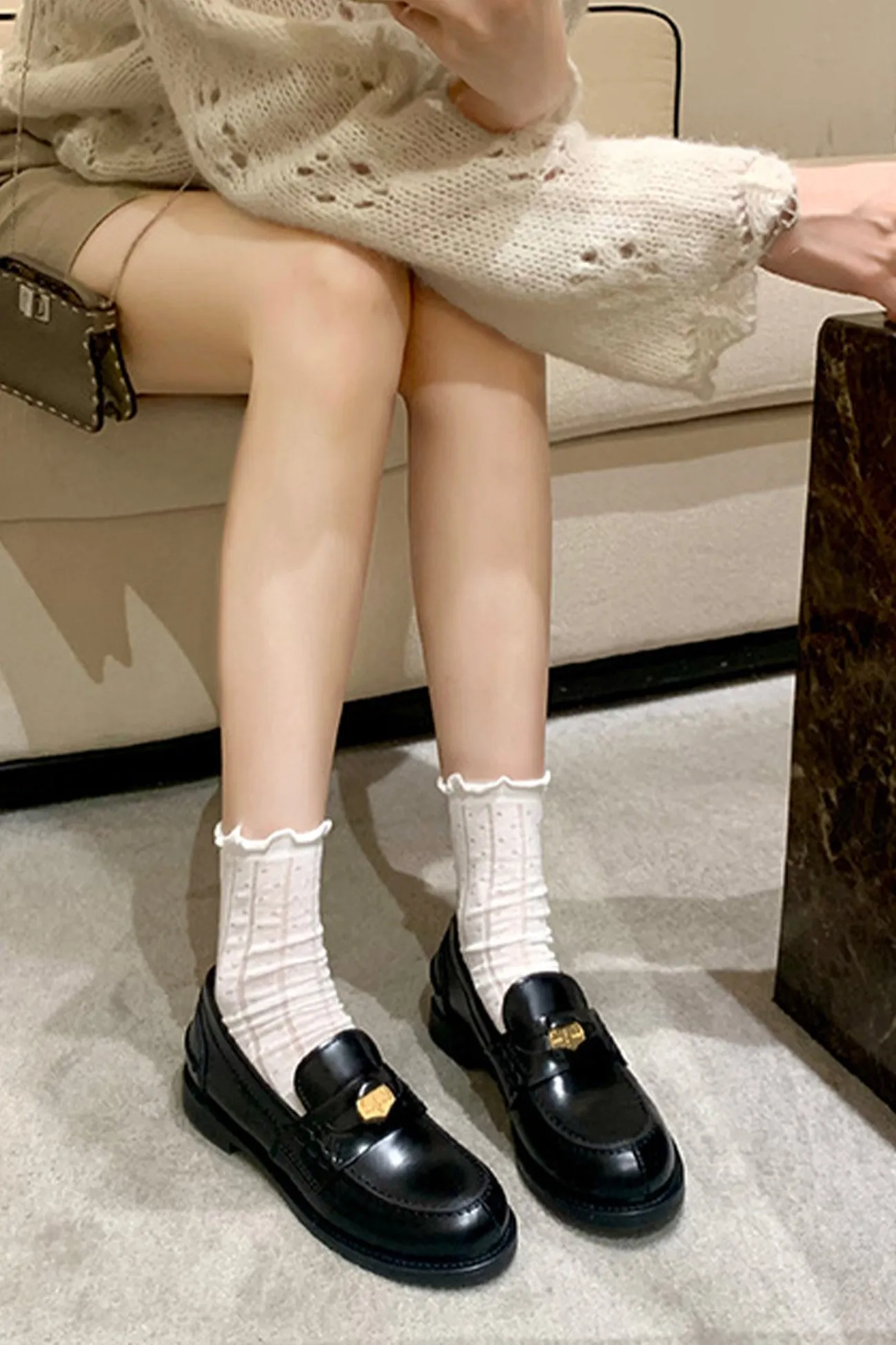 Buckle Platform Loafers