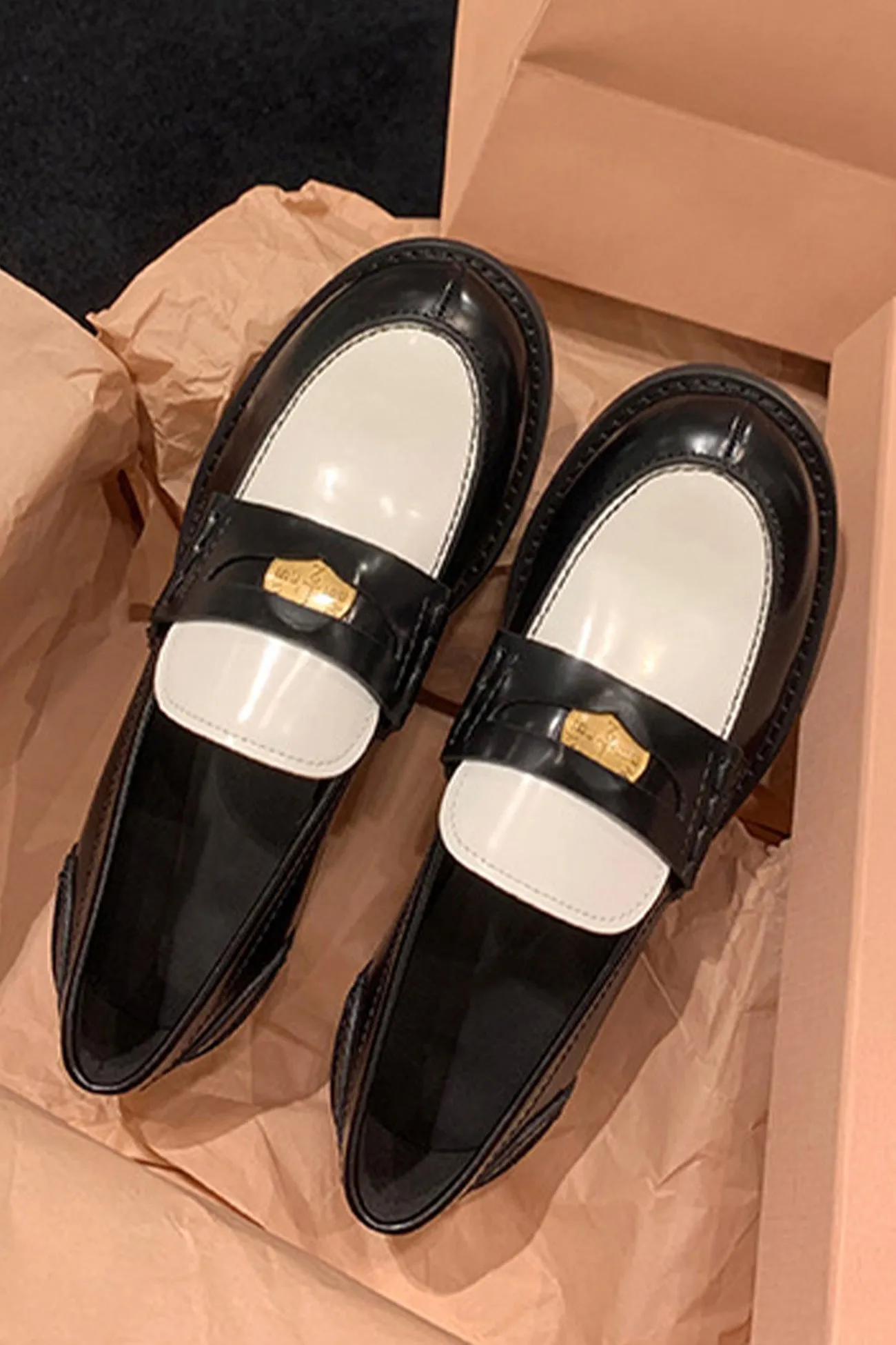 Buckle Platform Loafers