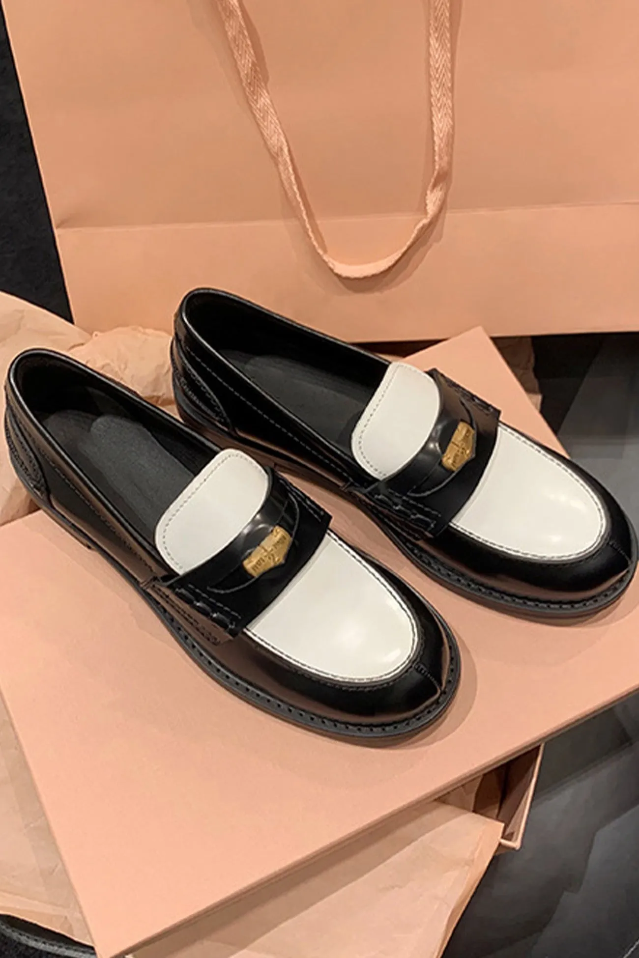 Buckle Platform Loafers