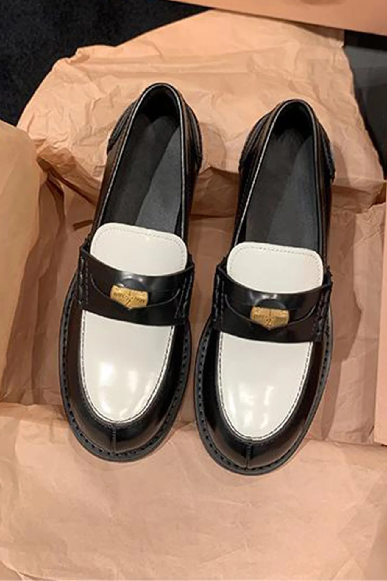 Buckle Platform Loafers