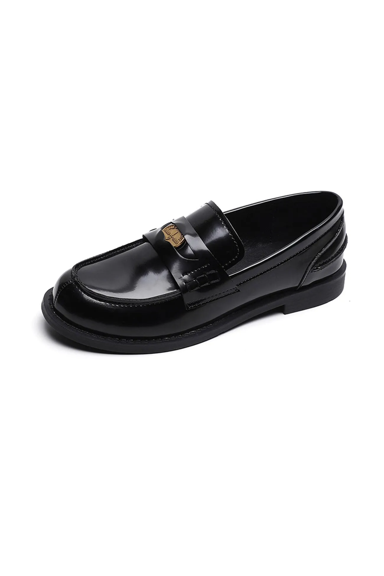 Buckle Platform Loafers