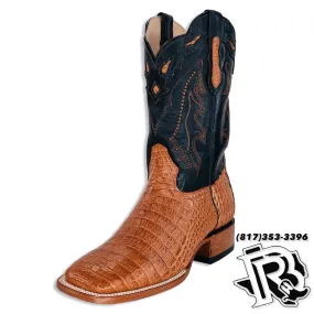 CAIMAN BELLY COGNAC | ORIGNAL MEN SQUARE TOE BOOTS ARANGO