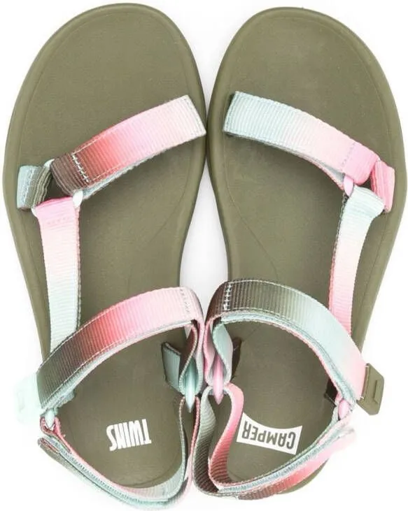 Camper Match Twins ombré-effect sandals Green