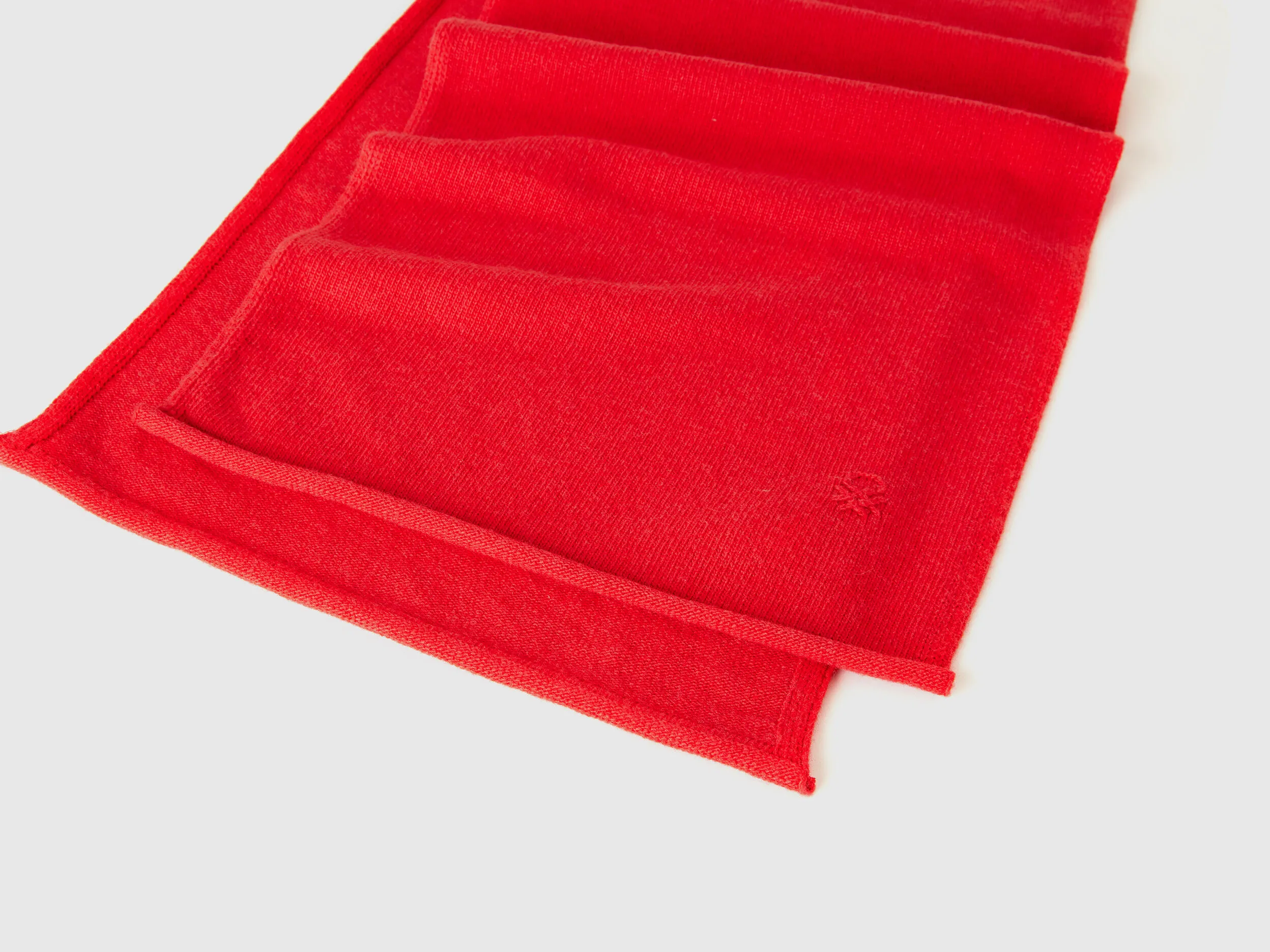 Cashmere blend scarf - Red | Benetton