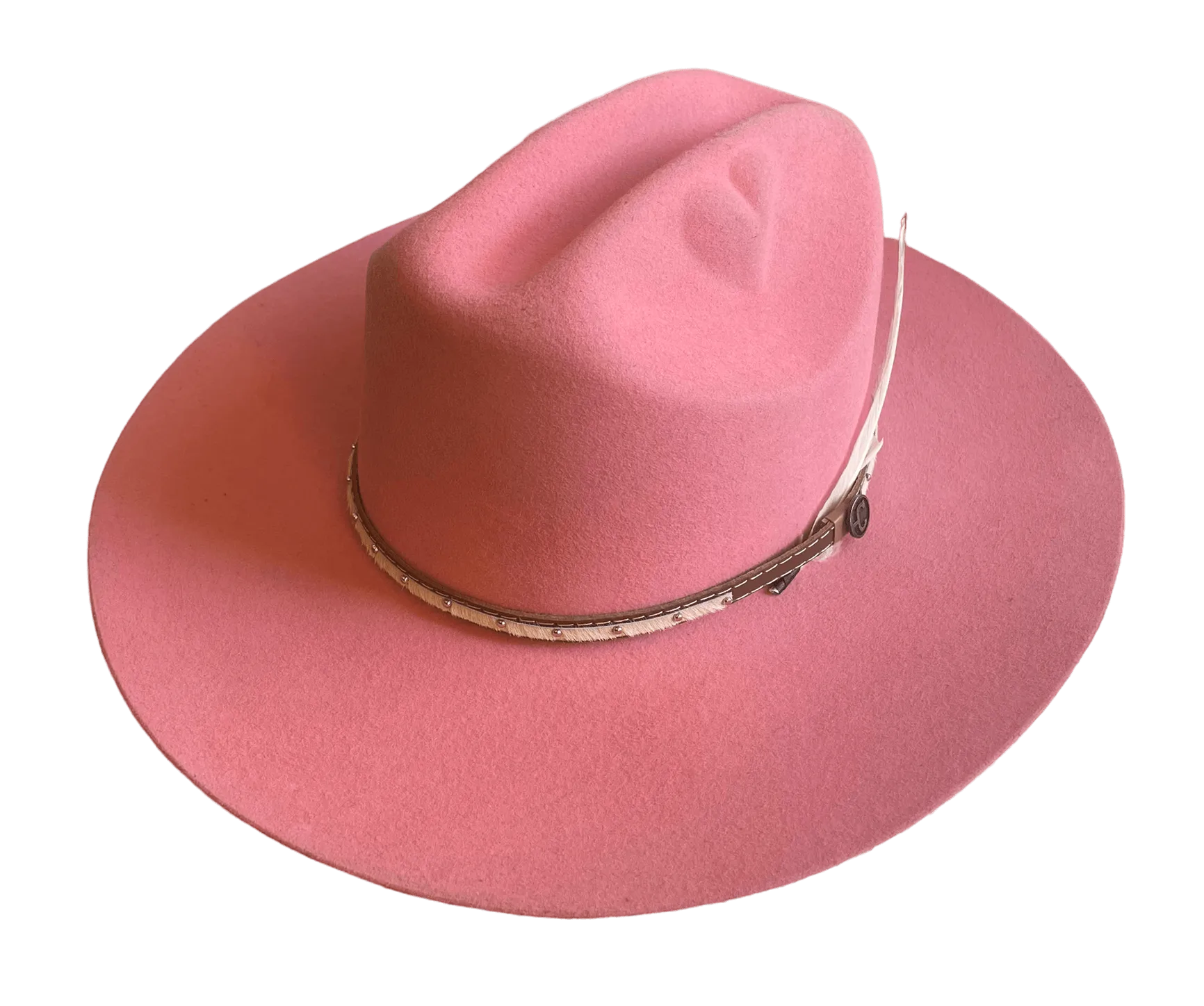 Corral Womens Pink Dixie Felt Hat