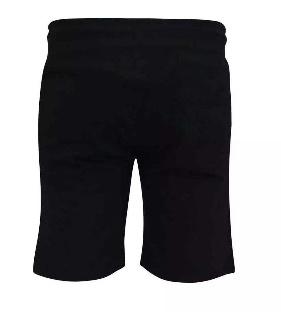 D555 Mens Black Couture Shorts With Elasticated Waistband (HOLBROOK)