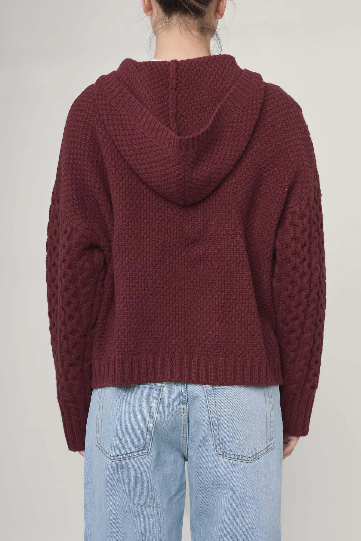 Dakota Zip Sweater - Burgundy