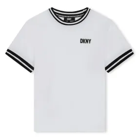 Dkny T-Shirt Corner Logo White