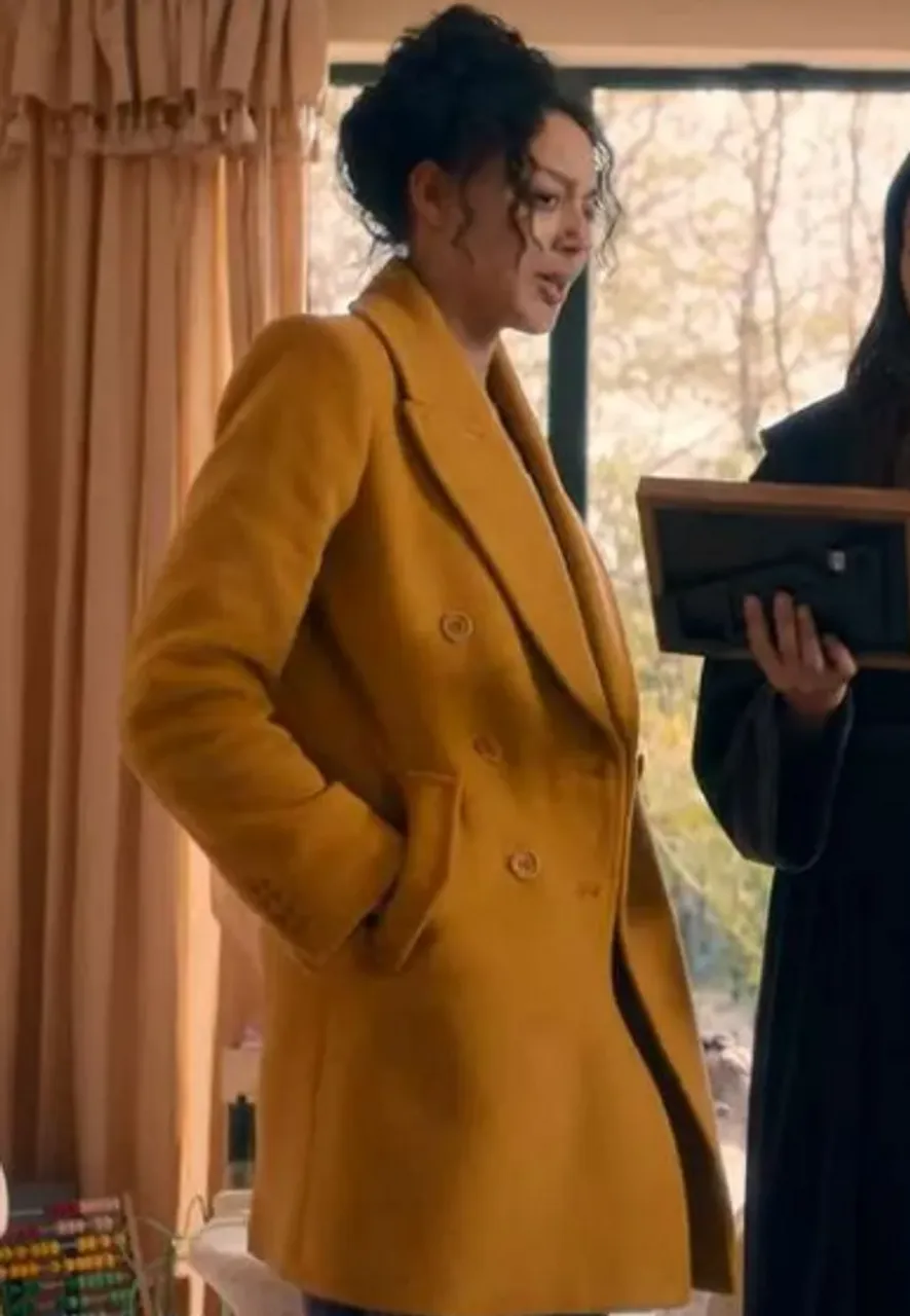 Eva Finn Fool Me Once Yellow Coat