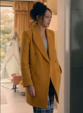 Eva Finn Fool Me Once Yellow Coat