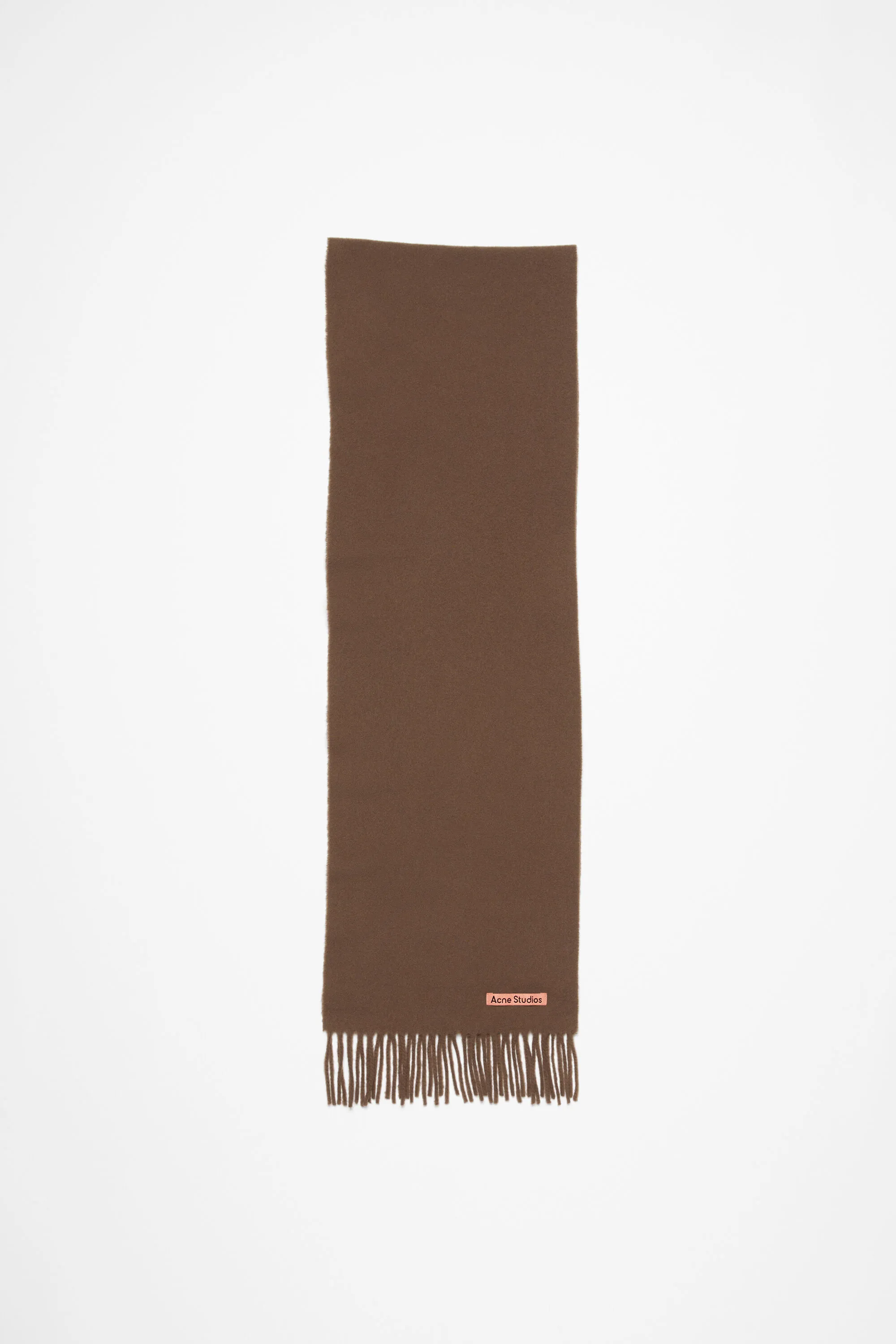 Fringe wool scarf - skinny