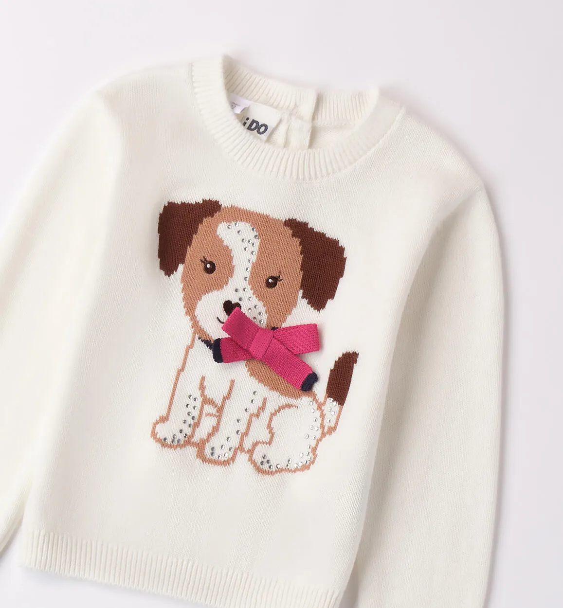 Girl sweater with dog