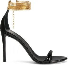 Giuseppe Zanotti Kay 105mm leather sandals Black