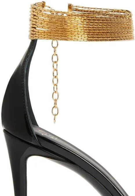 Giuseppe Zanotti Kay 105mm leather sandals Black