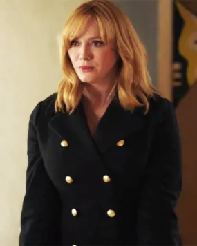 Good Girls Christina Hendricks Black Wool Coat