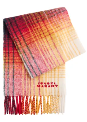 ISABEL MARANT Firny checked alpaca-blend scarf  
                         
                     
                