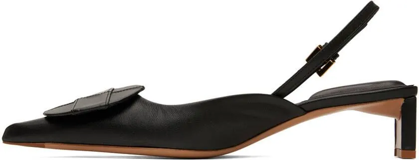 Jacquemus Black Le Raphia 'Les Chaussures Duelo' Heels