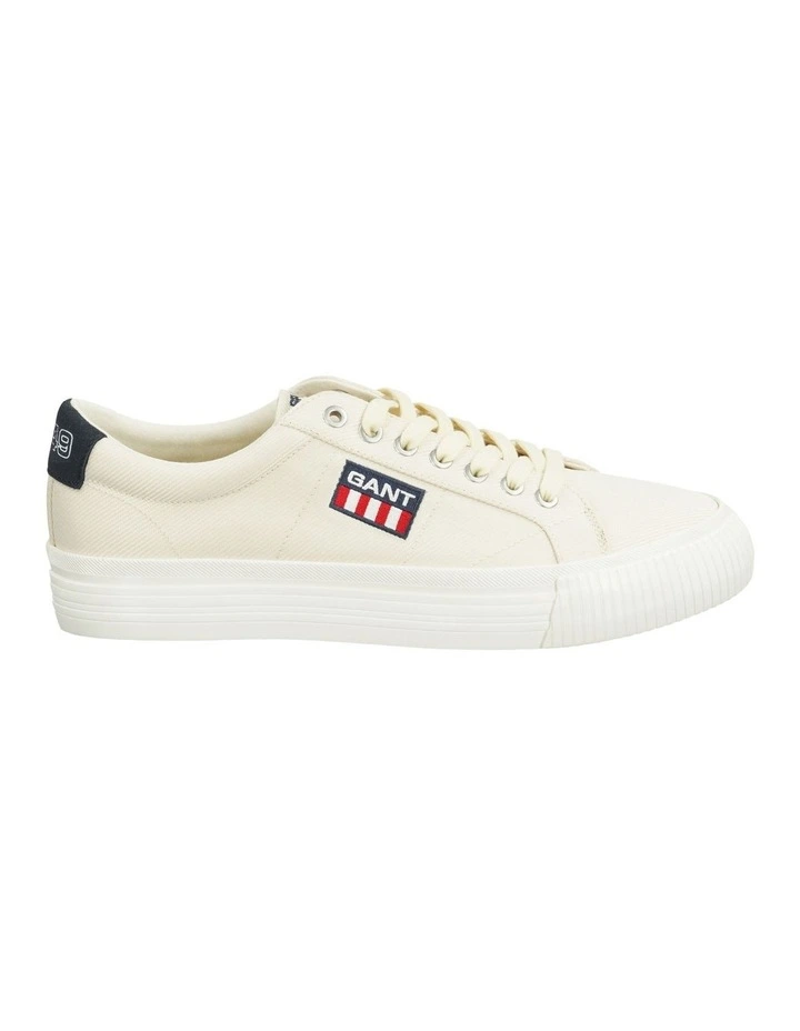 Jaqco Twill Sneaker in White