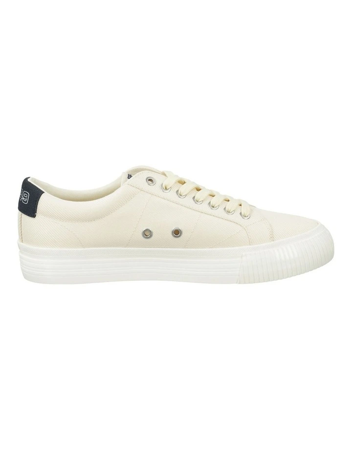 Jaqco Twill Sneaker in White