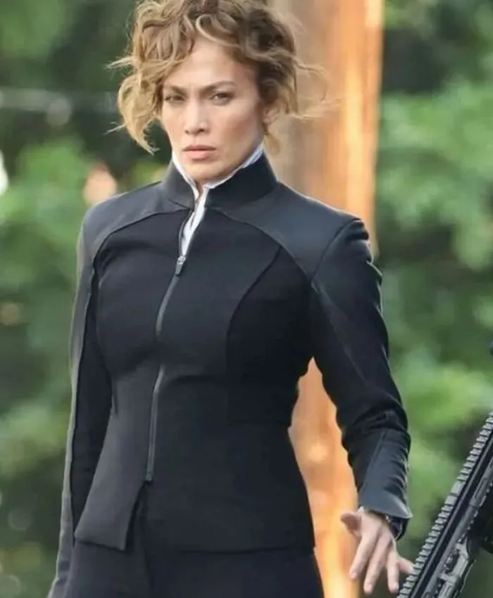 Jennifer Lopez Atlas 2024 Black Jacket - William Jacket