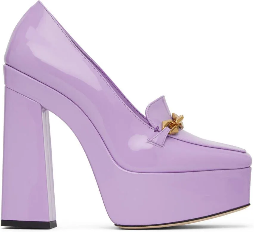 Jimmy Choo Purple Diamond Tilda 140 Heels