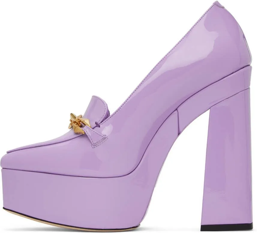 Jimmy Choo Purple Diamond Tilda 140 Heels