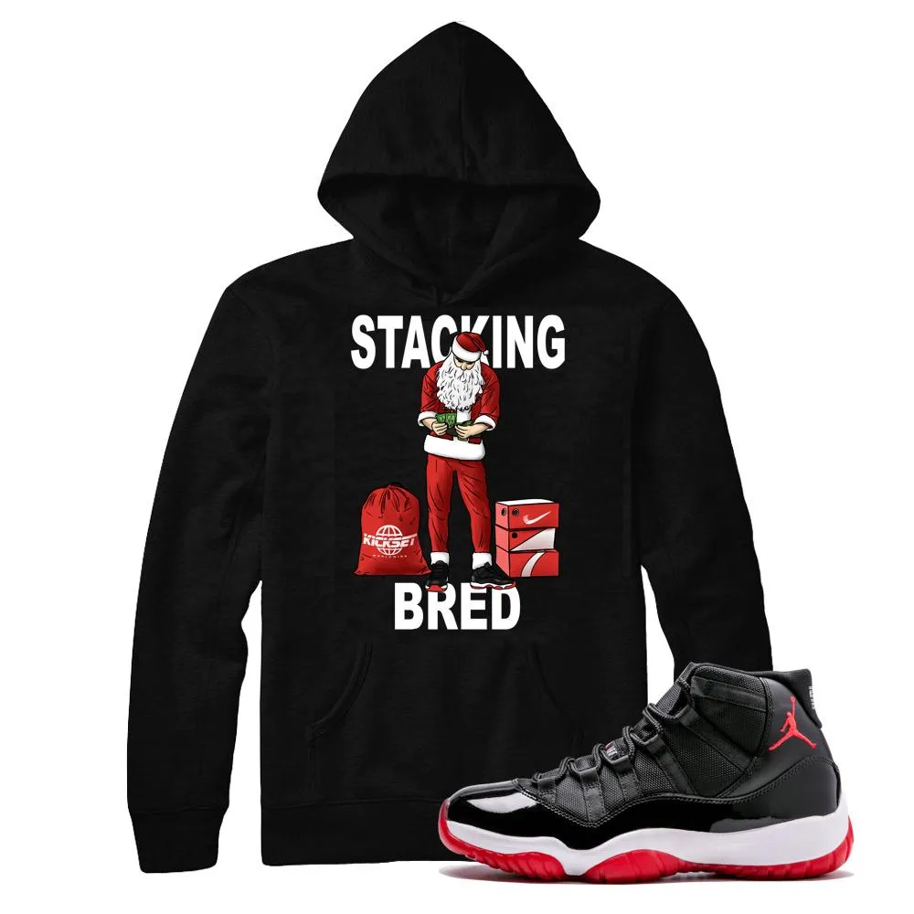 Jordan 11 Bred Stacking Bred Hoodie