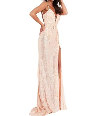 Jovani Sequin Sweetheart Prom Dress In Icepink