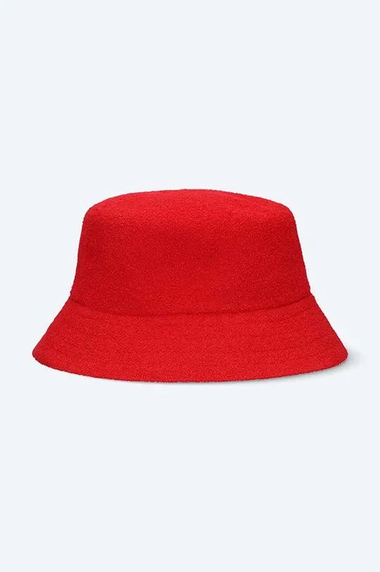 Kangol hat Bermuda Bucket red color