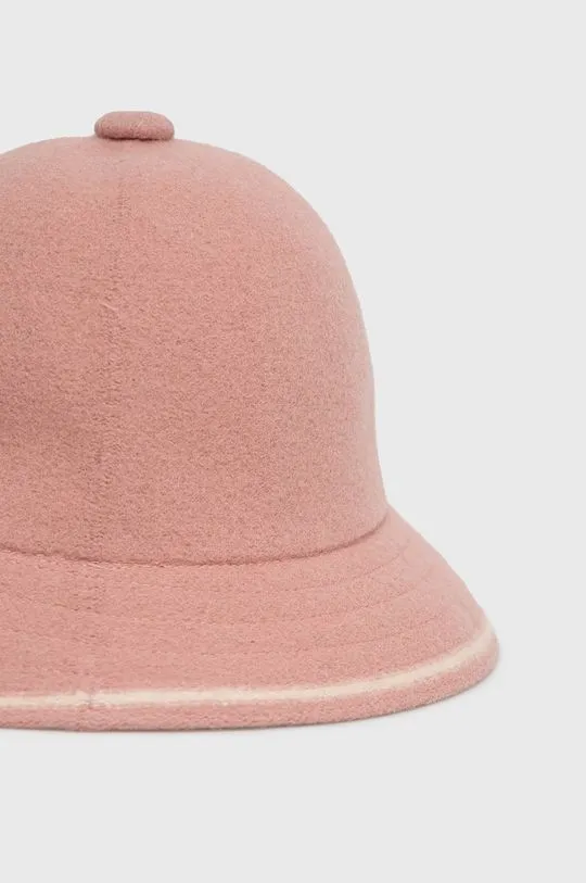 Kangol wool hat pink color