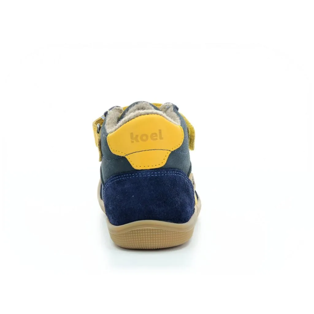 Koel4kids Daniel Tex blue winter barefoot shoes