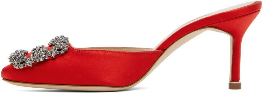 Manolo Blahnik Red Hangisimu Heels