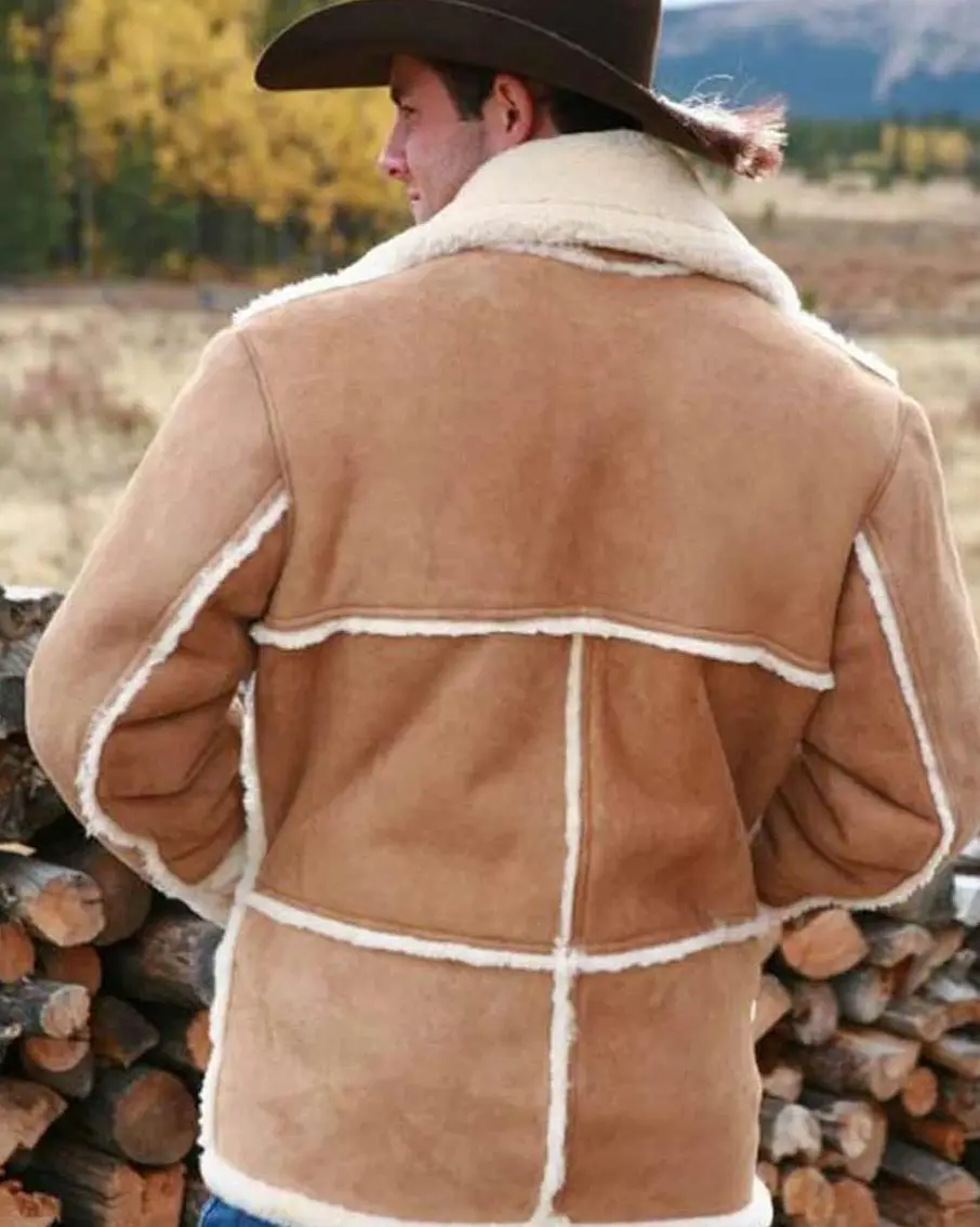 Marlboro Man Shearling Vintage Suede Jacket - William Jacket