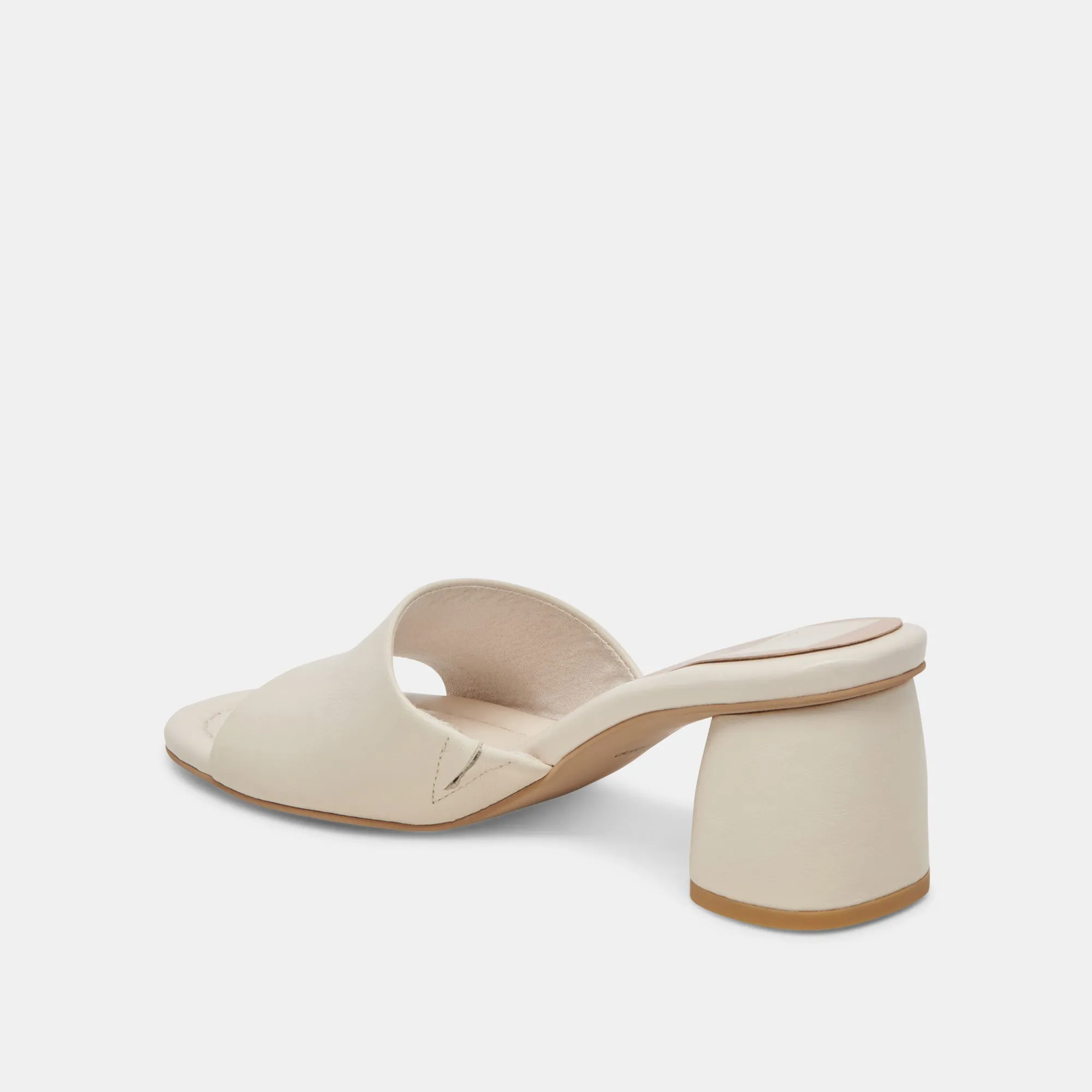 MINNY DRESS HEELS IVORY LEATHER