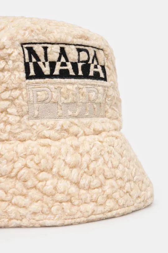 Napapijri wool blend hat F-Tosh Cap beige color NP0A4I84N1J1