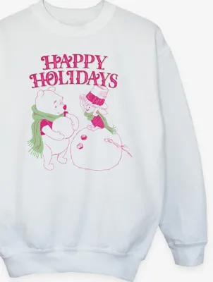 NW2 Winnie The Pooh Holidays Kids White Sweatshirt | Sweatshirts & Hoodies | George at ASDA