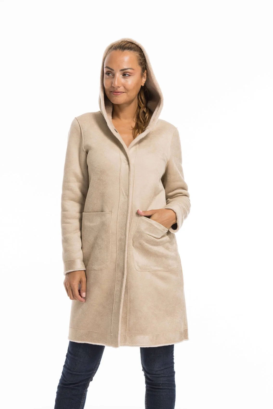 Oakwood coffee women's wool coat 63747